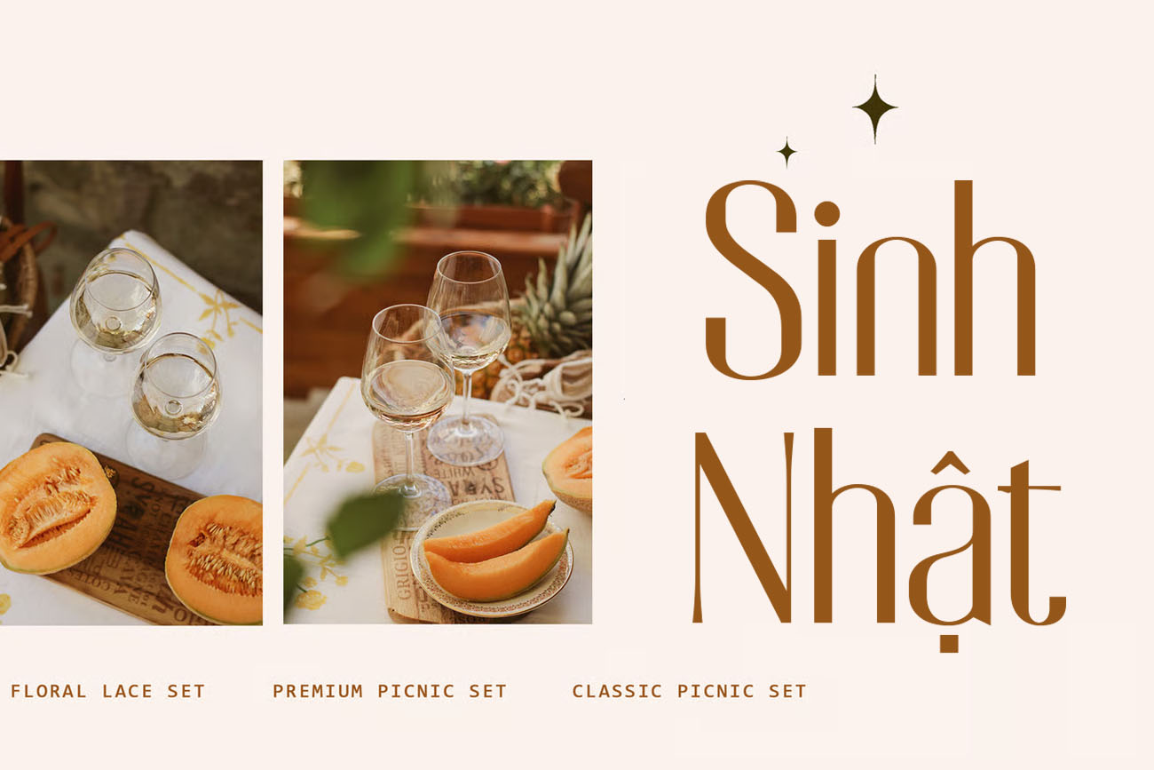 Font Chữ Việt Hóa Phong Cách Condensed Hiện Đại TH Belly & Park Trong thế giới thiết kế đồ họa, việc tìm kiếm một font chữ hiện đại nhưng vẫn giữ được nét thanh lịch và sang trọng luôn là bài toán khó đối với các designer. Để đáp ứng nhu cầu này, hôm nay chúng tôi xin giới thiệu đến cộng đồng sáng tạo bộ phông chữ TH Belly & Park, một tác phẩm ấn tượng được Việt hóa hoàn chỉnh, sẵn sàng nâng tầm mọi dự án thiết kế của bạn. Sự giao thoa tinh tế trong thiết kế gốc Belly & Park, tác phẩm gốc của nhà thiết kế tài năng Yipianesia, là một bộ typeface thuộc dòng Sans Serif với phong cách Condensed (thu hẹp bề ngang). Ngay từ cái nhìn đầu tiên, bộ phông này đã chinh phục người xem bởi vẻ đẹp "Beauty Classic" – một sự kết hợp hoàn hảo giữa cấu trúc hình học hiện đại và những đường nét mềm mại, hoài cổ. Điểm đặc biệt của Belly & Park nằm ở sự tương phản nhẹ nhàng giữa các nét, tạo nên cảm giác cao ráo, thanh thoát nhưng vô cùng vững chãi. Đây là lựa chọn lý tưởng cho những ai đang tìm kiếm sự tối giản nhưng không hề đơn điệu. Phiên bản Việt hóa hoàn hảo từ Team TH Hiểu được giá trị thẩm mỹ của bộ phông này cũng như nhu cầu sử dụng tiếng Việt trong các thiết kế chuyên nghiệp, Team TH đã tiến hành thực hiện phiên bản font chữ Việt hóa mang tên TH Belly & Park. Không chỉ đơn thuần là thêm dấu, Team TH đã dành nhiều tâm huyết để tinh chỉnh lại kerning (khoảng cách giữa các ký tự) và vị trí của các dấu câu sao cho hài hòa nhất với cấu trúc Condensed đặc trưng của font gốc. Nhờ đó, các đoạn văn bản tiếng Việt khi hiển thị vẫn giữ được "linh hồn" và sự mượt mà vốn có của bản gốc, giúp các designer không còn lo lắng về lỗi hiển thị hay sự mất cân đối khi gõ tiếng Việt. Ứng dụng đa dạng trong thiết kế TH Belly & Park là một font chữ hiện đại cực kỳ linh hoạt. Với vẻ ngoài sang trọng, nó đặc biệt phù hợp cho các dự án: **Thiết kế Logo & Branding:** Tạo nên diện mạo thương hiệu đẳng cấp, đặc biệt là trong các ngành thời trang, mỹ phẩm và trang sức. **Editorial Design:** Sử dụng làm tiêu đề cho tạp chí, poster phim hoặc bìa sách cần sự thu hút mạnh về thị giác. **Bao bì sản phẩm:** Tăng tính thẩm mỹ và giá trị cho sản phẩm nhờ typography tinh tế. Lời kết Sự ra đời của bản font chữ Việt hóa TH Belly & Park là một món quà ý nghĩa mà Team TH dành tặng cho cộng đồng thiết kế Việt Nam. Với nền tảng tuyệt vời từ Yipianesia, bộ phông này chắc chắn sẽ là công cụ đắc lực giúp bạn thỏa sức sáng tạo và tạo ra những tác phẩm đồ họa đầy cảm hứng. Font Chữ Việt Hóa Phong Cách Condensed Hiện Đại TH Belly & Park Trong thế giới thiết kế đồ họa, việc tìm kiếm một font chữ hiện đại nhưng vẫn giữ được nét thanh lịch và sang trọng luôn là bài toán khó đối với các designer. Để đáp ứng nhu cầu này, hôm nay chúng tôi xin giới thiệu đến cộng đồng sáng tạo bộ phông chữ TH Belly & Park, một tác phẩm ấn tượng được Việt hóa hoàn chỉnh, sẵn sàng nâng tầm mọi dự án thiết kế của bạn. Sự giao thoa tinh tế trong thiết kế gốc Belly & Park, tác phẩm gốc của nhà thiết kế tài năng Yipianesia, là một bộ typeface thuộc dòng Sans Serif với phong cách Condensed (thu hẹp bề ngang). Ngay từ cái nhìn đầu tiên, bộ phông này đã chinh phục người xem bởi vẻ đẹp "Beauty Classic" – một sự kết hợp hoàn hảo giữa cấu trúc hình học hiện đại và những đường nét mềm mại, hoài cổ. Điểm đặc biệt của Belly & Park nằm ở sự tương phản nhẹ nhàng giữa các nét, tạo nên cảm giác cao ráo, thanh thoát nhưng vô cùng vững chãi. Đây là lựa chọn lý tưởng cho những ai đang tìm kiếm sự tối giản nhưng không hề đơn điệu. Phiên bản Việt hóa hoàn hảo từ Team TH Hiểu được giá trị thẩm mỹ của bộ phông này cũng như nhu cầu sử dụng tiếng Việt trong các thiết kế chuyên nghiệp, Team TH đã tiến hành thực hiện phiên bản font chữ Việt hóa mang tên TH Belly & Park. Không chỉ đơn thuần là thêm dấu, Team TH đã dành nhiều tâm huyết để tinh chỉnh lại kerning (khoảng cách giữa các ký tự) và vị trí của các dấu câu sao cho hài hòa nhất với cấu trúc Condensed đặc trưng của font gốc. Nhờ đó, các đoạn văn bản tiếng Việt khi hiển thị vẫn giữ được "linh hồn" và sự mượt mà vốn có của bản gốc, giúp các designer không còn lo lắng về lỗi hiển thị hay sự mất cân đối khi gõ tiếng Việt. Ứng dụng đa dạng trong thiết kế TH Belly & Park là một font chữ hiện đại cực kỳ linh hoạt. Với vẻ ngoài sang trọng, nó đặc biệt phù hợp cho các dự án: **Thiết kế Logo & Branding:** Tạo nên diện mạo thương hiệu đẳng cấp, đặc biệt là trong các ngành thời trang, mỹ phẩm và trang sức. **Editorial Design:** Sử dụng làm tiêu đề cho tạp chí, poster phim hoặc bìa sách cần sự thu hút mạnh về thị giác. **Bao bì sản phẩm:** Tăng tính thẩm mỹ và giá trị cho sản phẩm nhờ typography tinh tế. Lời kết Sự ra đời của bản font chữ Việt hóa TH Belly & Park là một món quà ý nghĩa mà Team TH dành tặng cho cộng đồng thiết kế Việt Nam. Với nền tảng tuyệt vời từ Yipianesia, bộ phông này chắc chắn sẽ là công cụ đắc lực giúp bạn thỏa sức sáng tạo và tạo ra những tác phẩm đồ họa đầy cảm hứng.